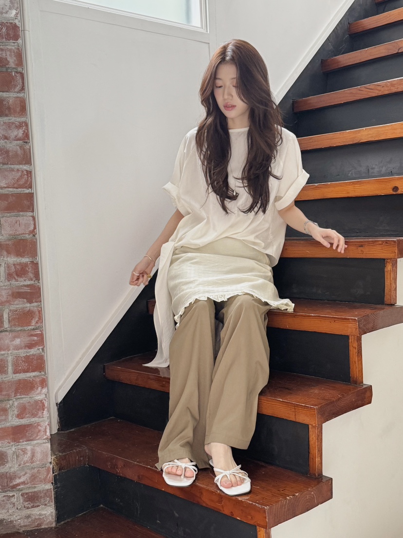 ERUME韓國直郵女士新品職業26春夏人氣推薦時尚休閑休閑褲ERUME休閑褲