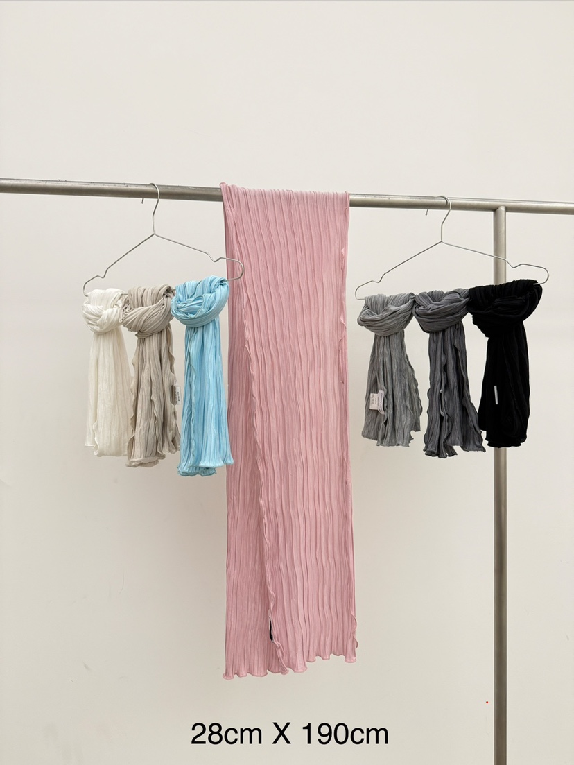 CM韓國東大門代購女裝新款推薦休閑26春夏圍巾披肩褶皺圍巾CM_centimeter圍巾/披肩