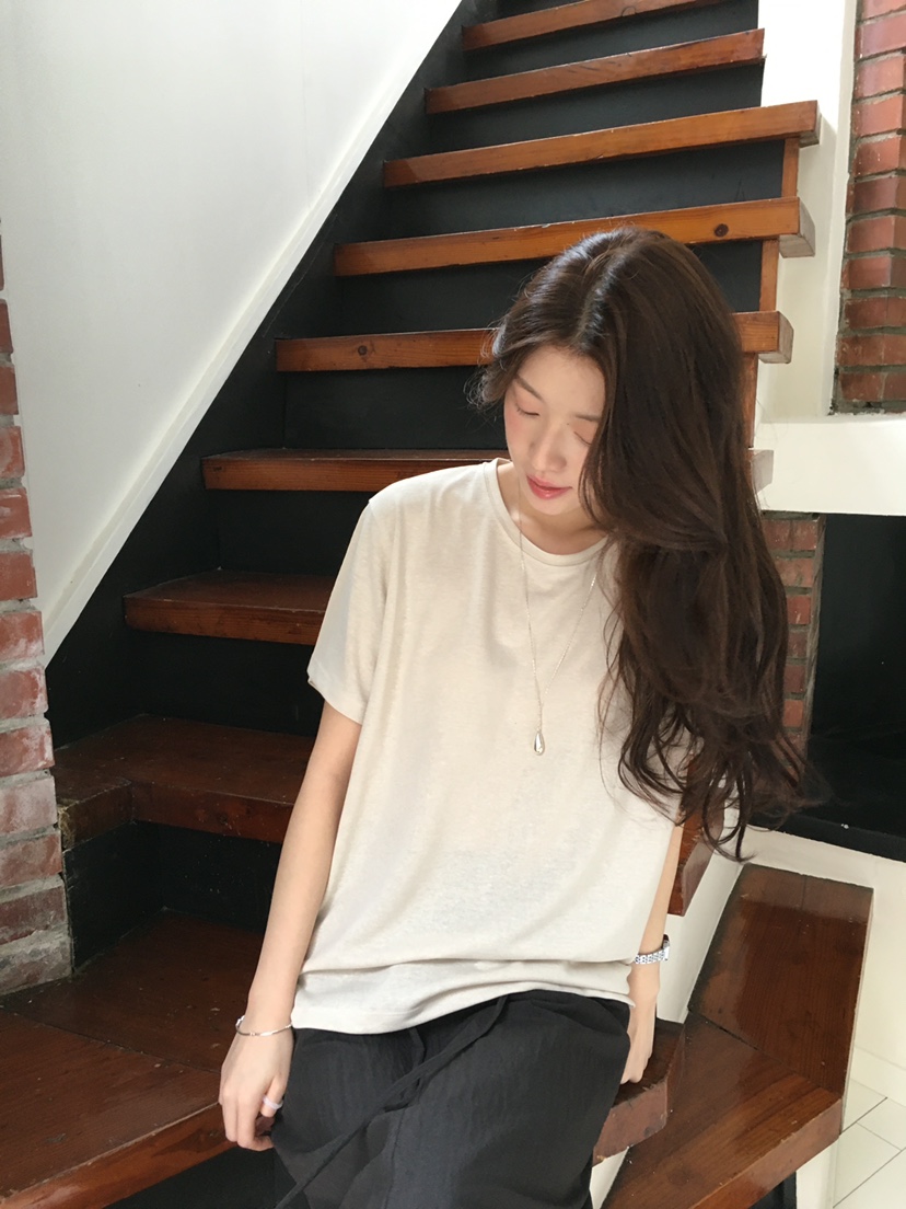 ERUME韓國東大門直郵女裝新款時尚職業推薦休閑人氣26春夏T恤ERUMET恤