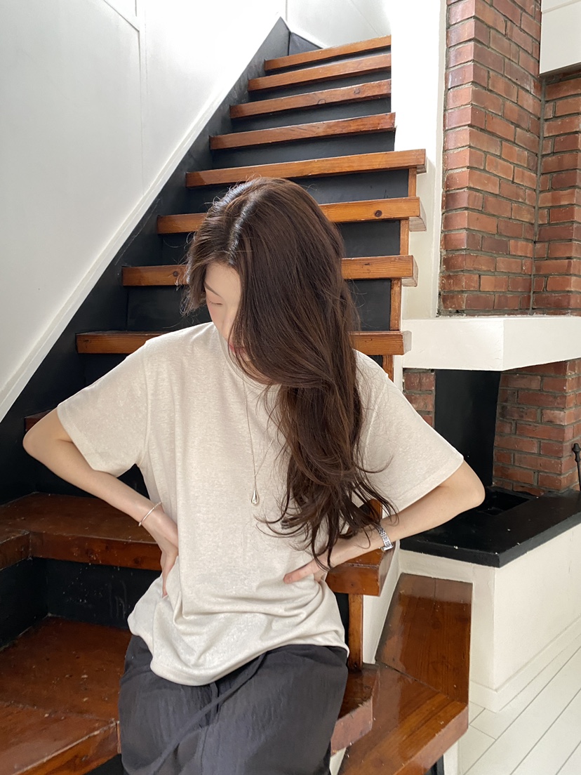 ERUME韓國東大門直郵女裝新款時尚職業推薦休閑人氣26春夏T恤ERUMET恤