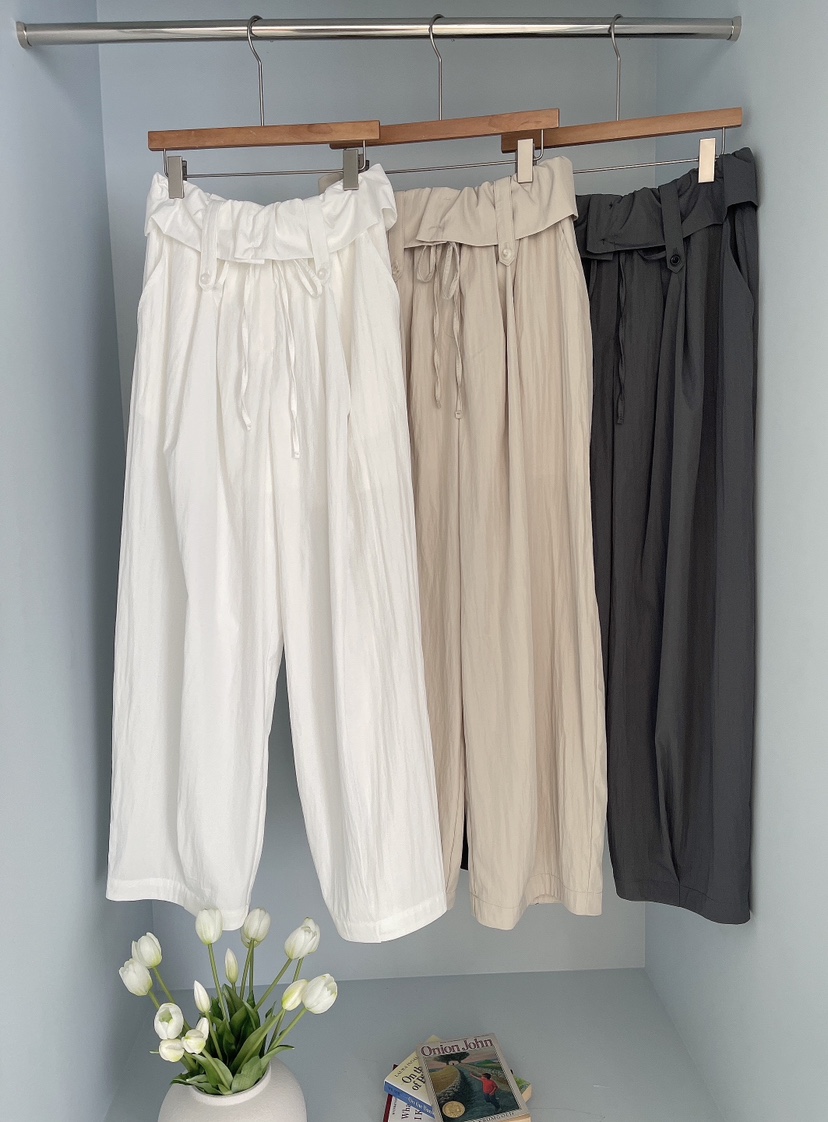 MINIQUEENS韓國直郵女士新品人氣推薦26春夏熱賣職業休閑褲MINIQUEENS休閑褲