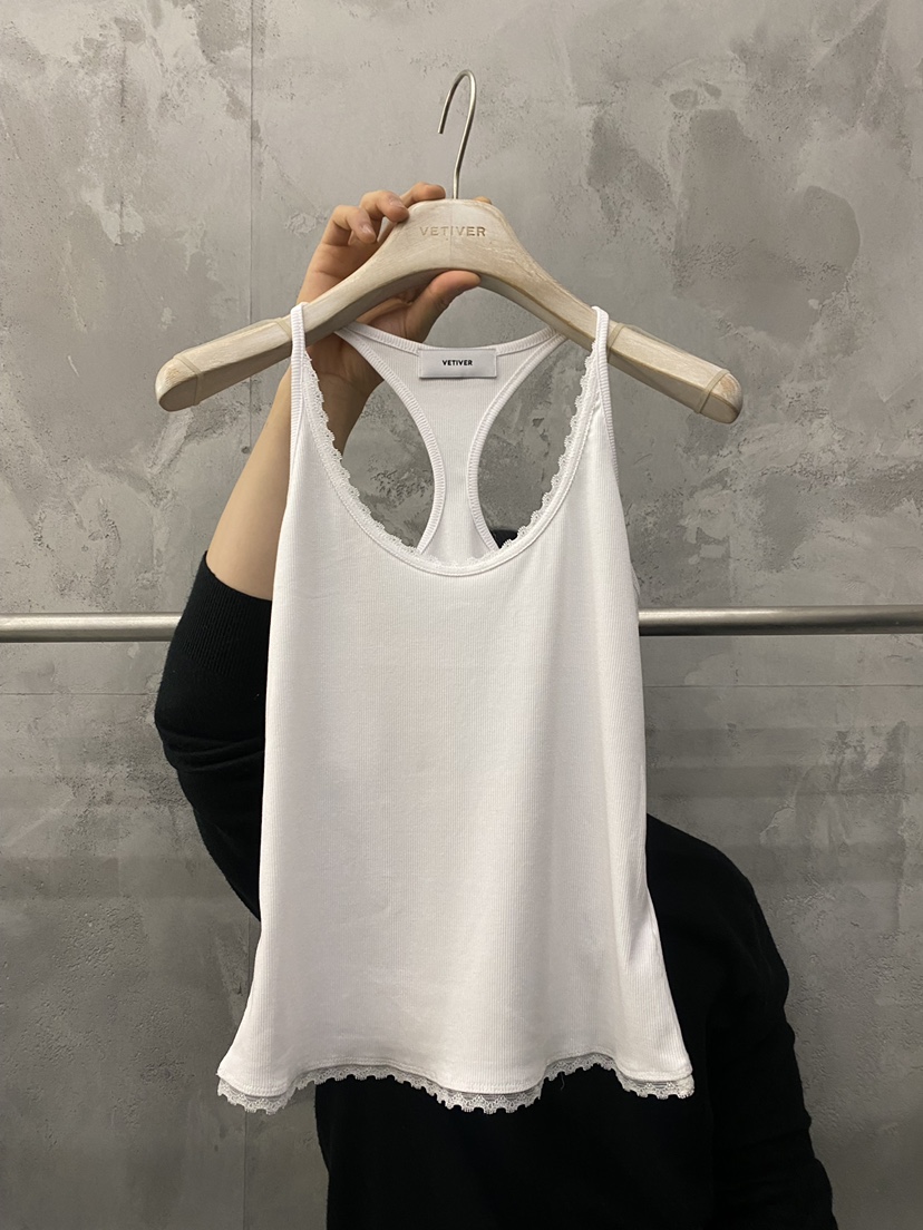 THE VETIVER-A韓國代購女裝新品熱賣人氣時尚吊帶背心蕾絲VETIVER吊帶/背心圖色1