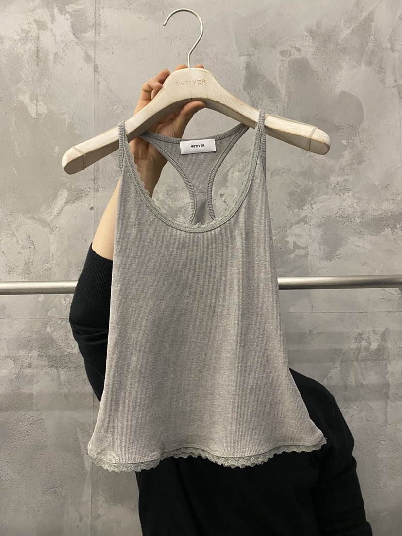 THE VETIVER-A韓國代購女裝新品熱賣人氣時尚吊帶背心蕾絲VETIVER吊帶/背心圖色2