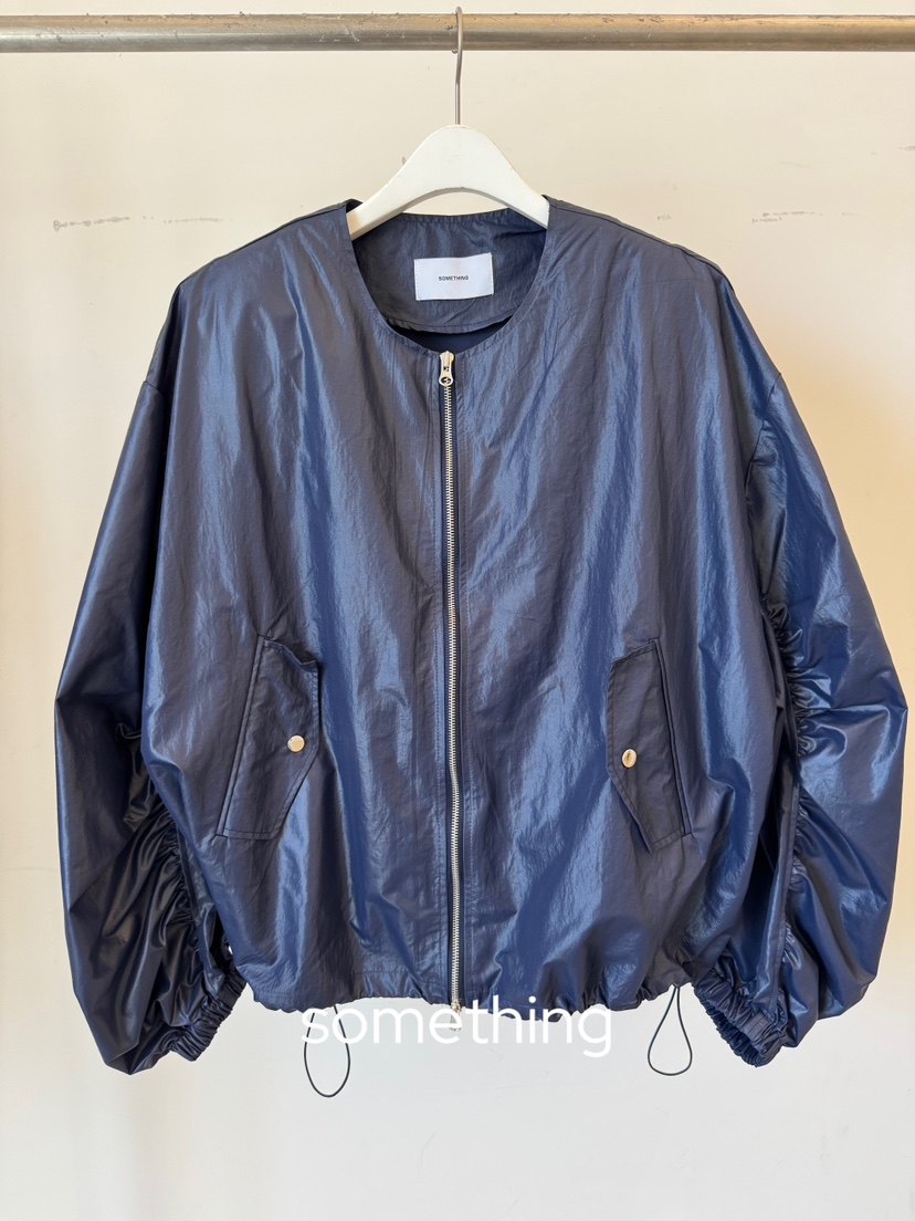 SOMETHING-L/FANCY韓國直郵女裝新品時尚職業休閑推薦夾克SOMETHING-L/FANCY夾克圖色2藏藍
