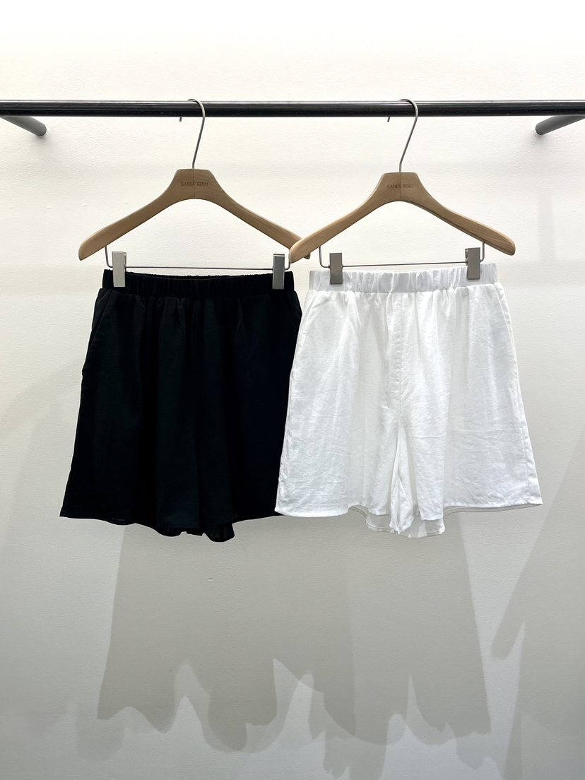 OBSESS韓國代購女裝新品時尚休閑推薦熱賣人氣職業短褲亞麻OBSESS/EARLY BIRD短褲