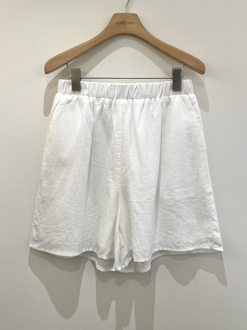 OBSESS韓國代購女裝新品時尚休閑推薦熱賣人氣職業短褲亞麻OBSESS/EARLY BIRD短褲圖色1