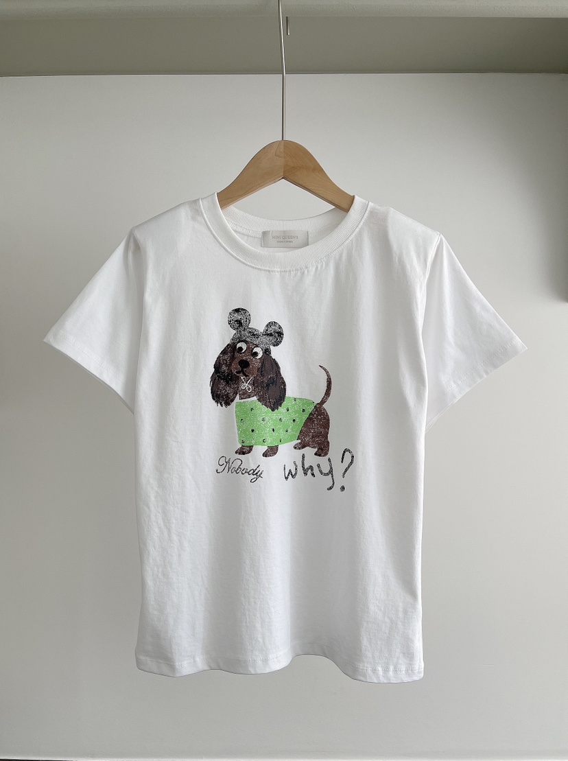 MINIQUEENS韓國直郵實拍女裝新款熱賣時尚26春夏職業推薦T恤MINIQUEENST恤圖色1