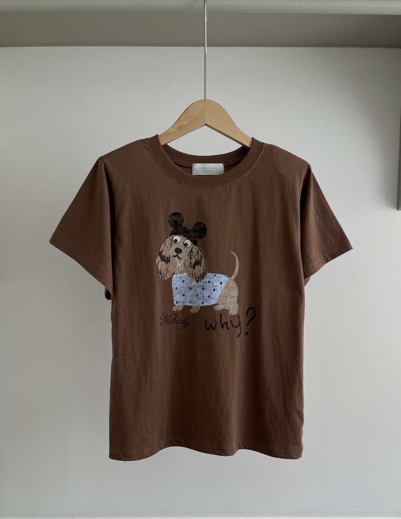 MINIQUEENS韓國直郵實拍女裝新款熱賣時尚26春夏職業推薦T恤MINIQUEENST恤圖色3