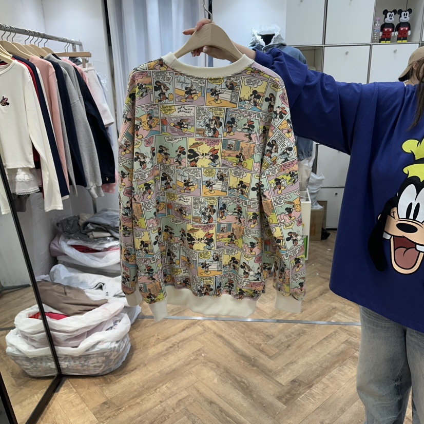 DE LINE韓國東大門直郵女裝新品時尚26春夏人氣休閑衛衣DE LINE衛衣