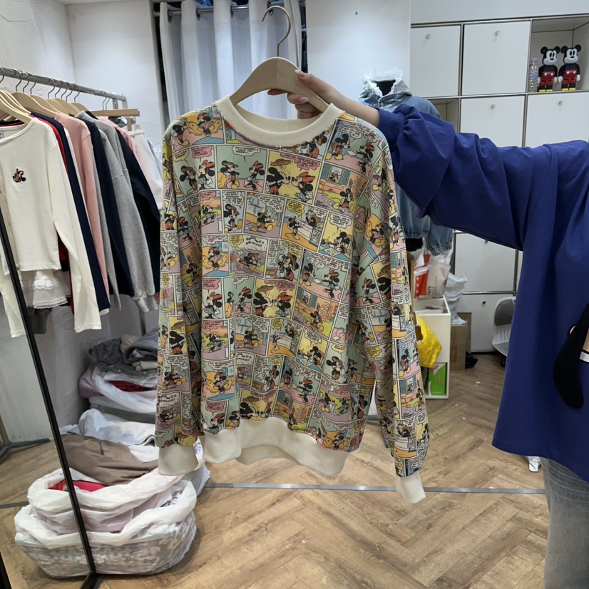 DE LINE韓國東大門直郵女裝新品時尚26春夏人氣休閑衛衣DE LINE衛衣圖色1