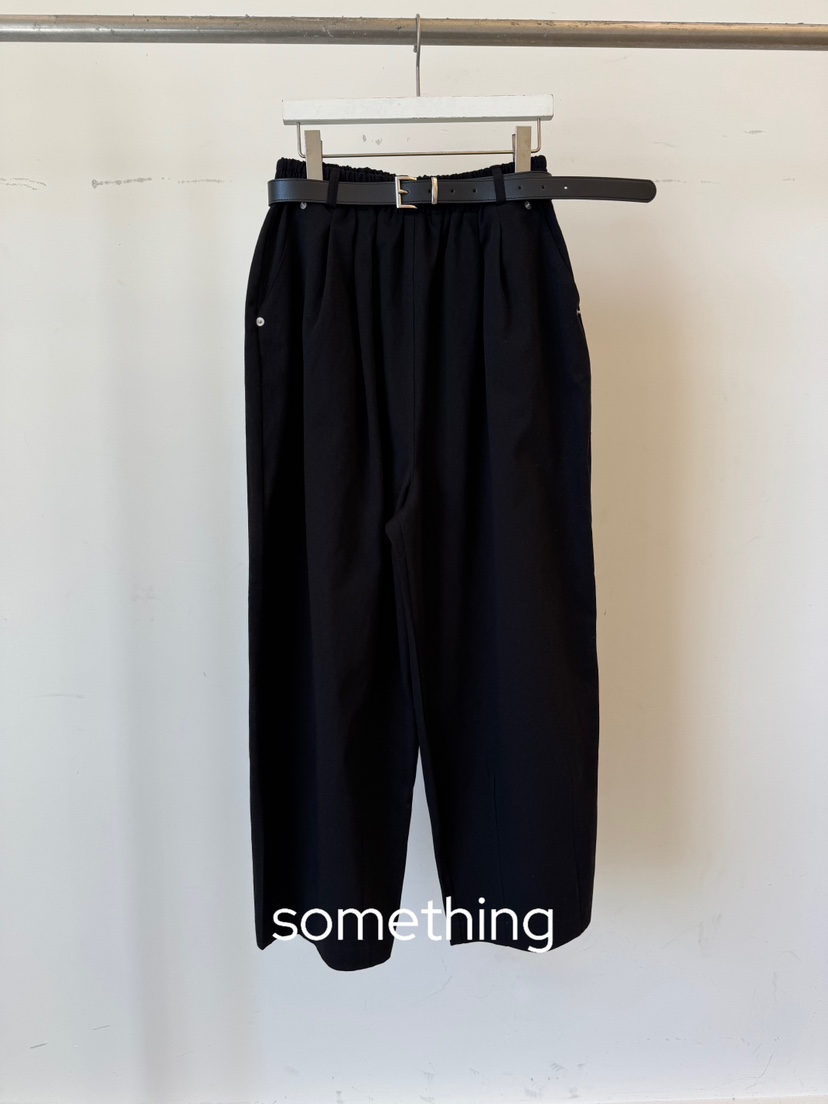 SOMETHING-L/FANCY韓國東大門直郵女裝新品休閑休閑褲含腰帶SOMETHING-L/FANCY休閑褲圖色3