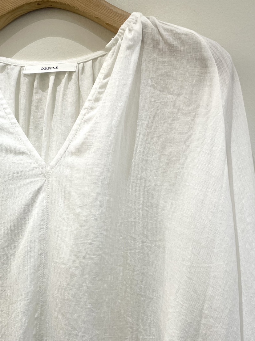 OBSESS韓國直郵女裝新款熱賣26春夏休閑職業襯衫蕾絲衫亞麻OBSESS/EARLY BIRD襯衫/蕾絲衫