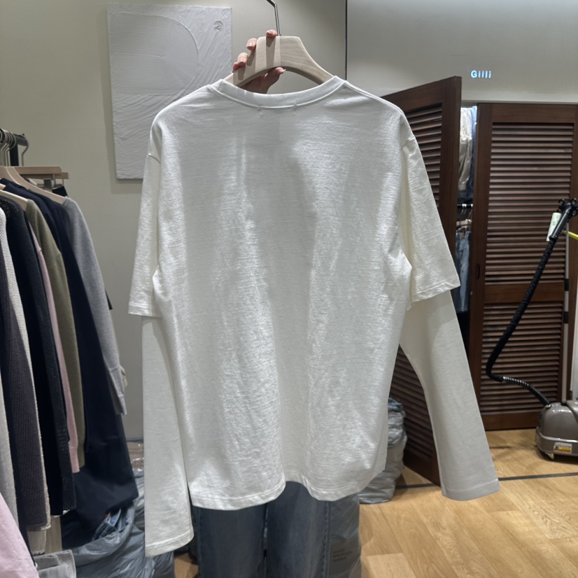 GILLI韓國直郵女裝新品26春夏休閑熱賣推薦職業時尚長袖T恤GILLI長袖T恤