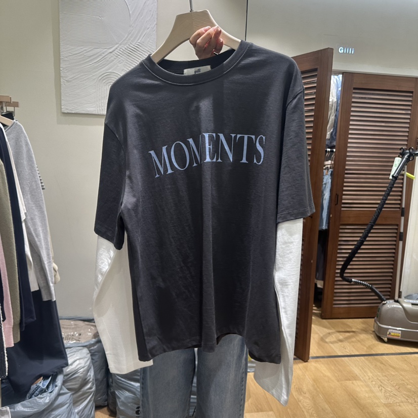 GILLI韓國直郵女裝新品26春夏休閑熱賣推薦職業時尚長袖T恤GILLI長袖T恤圖色2