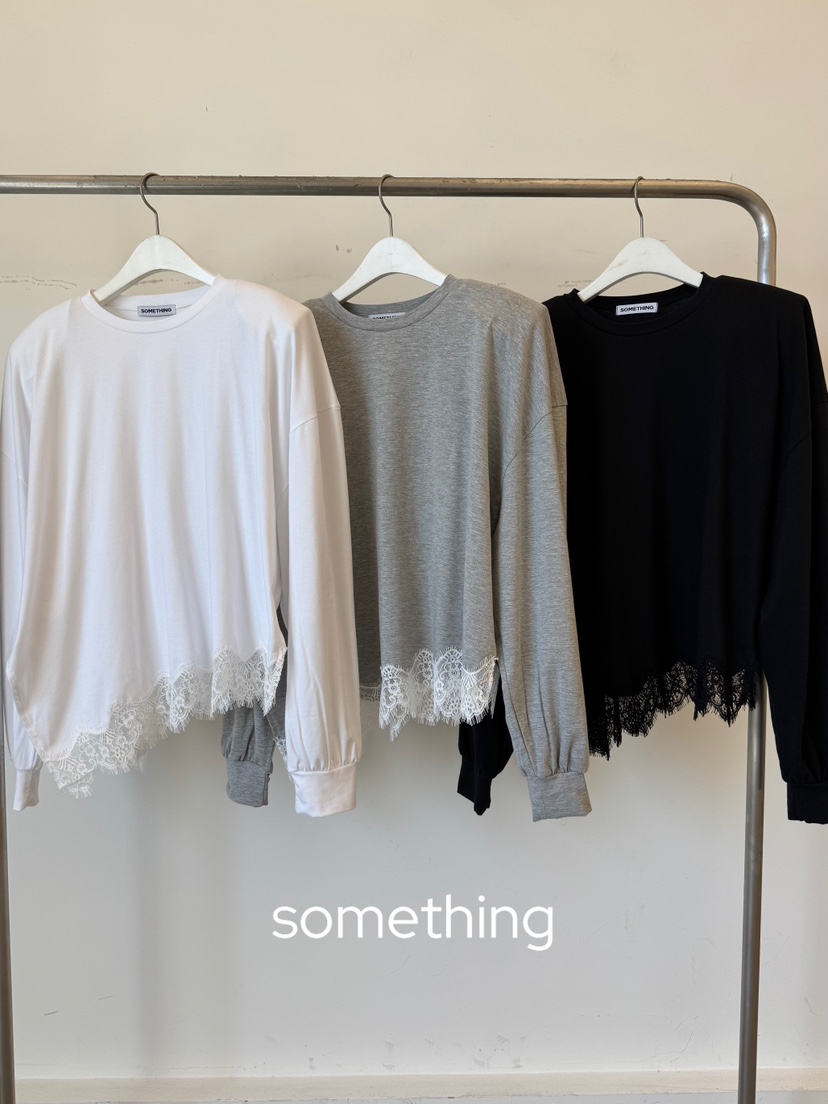 SOMETHING-L/FANCY韓國直郵實拍女裝新款職業推薦長袖T恤SOMETHING-L/FANCY長袖T恤