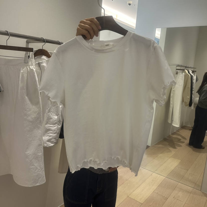 AGO韓國直郵女士新品26春夏推薦人氣職業休閑熱賣時尚T恤AGOT恤圖色2