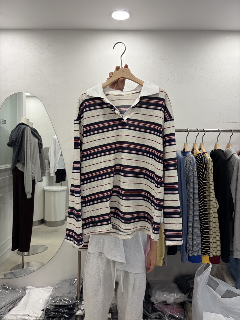 DELICATE韓國代購女裝新款推薦26春夏時尚休閑職業長袖T恤DELICATE長袖T恤圖色2