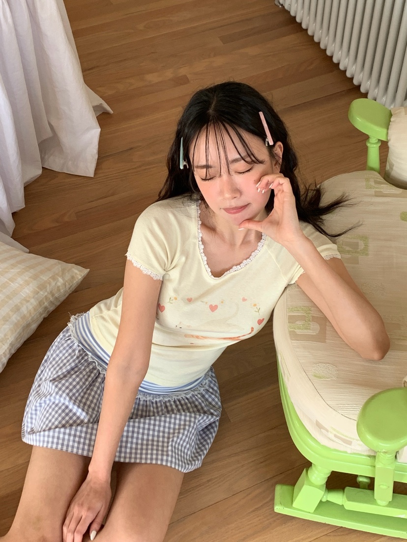 MORE THAN-P韓國東大門代購女士新品人氣推薦時尚26春夏T恤MORE THANT恤