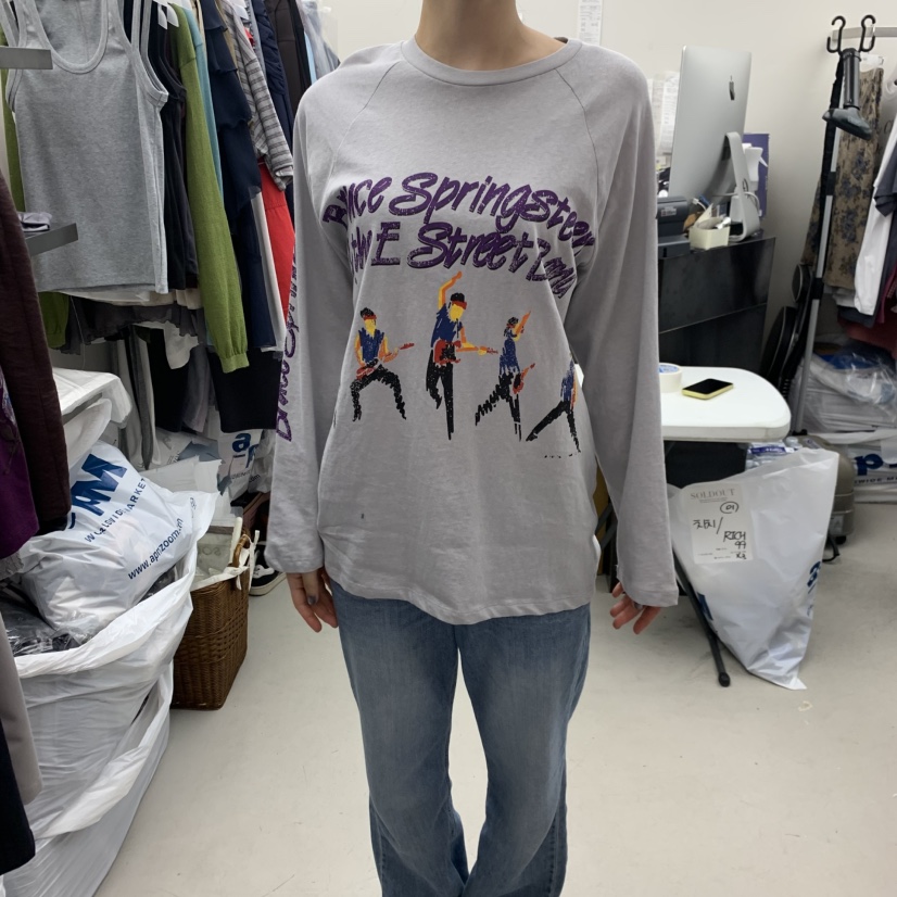 SOLD OUT韓國代購女士新品26春夏人氣休閑熱賣職業長袖T恤SOLD OUT長袖T恤圖色2