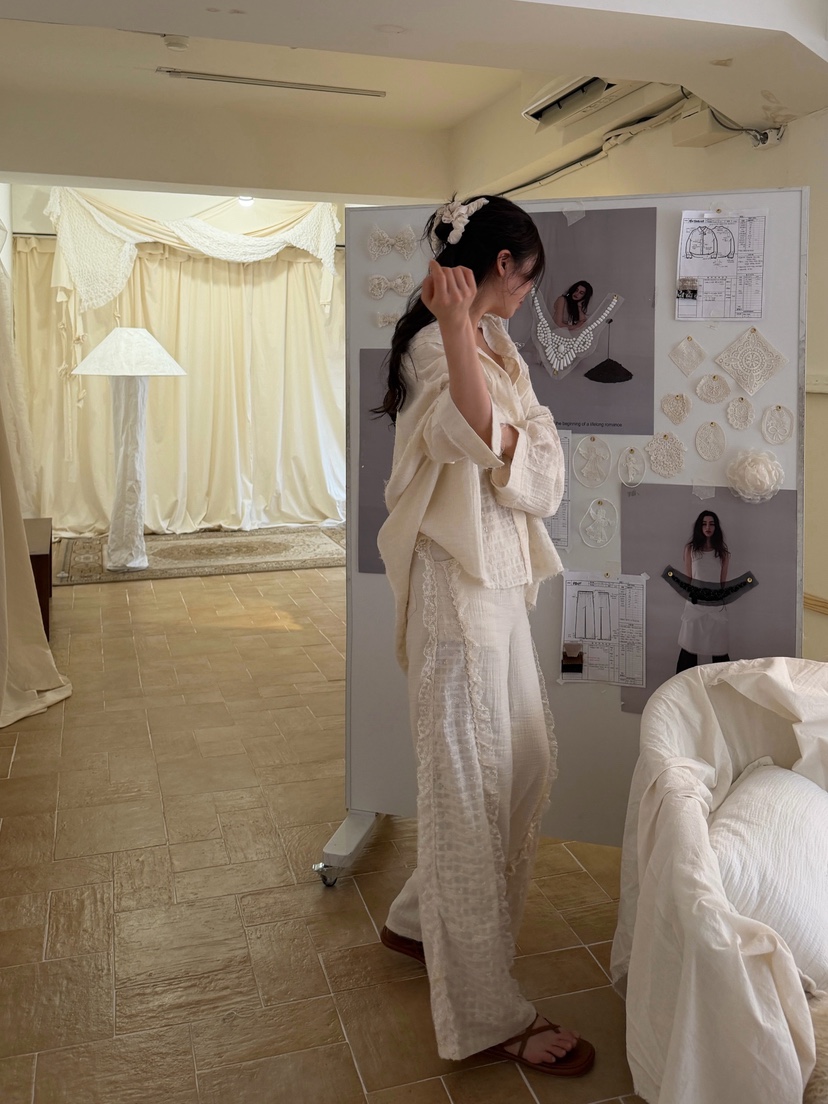 81 MARKET-L韓國直郵實拍女裝新款26春夏休閑襯衫蕾絲衫81 MARKET-L襯衫/蕾絲衫