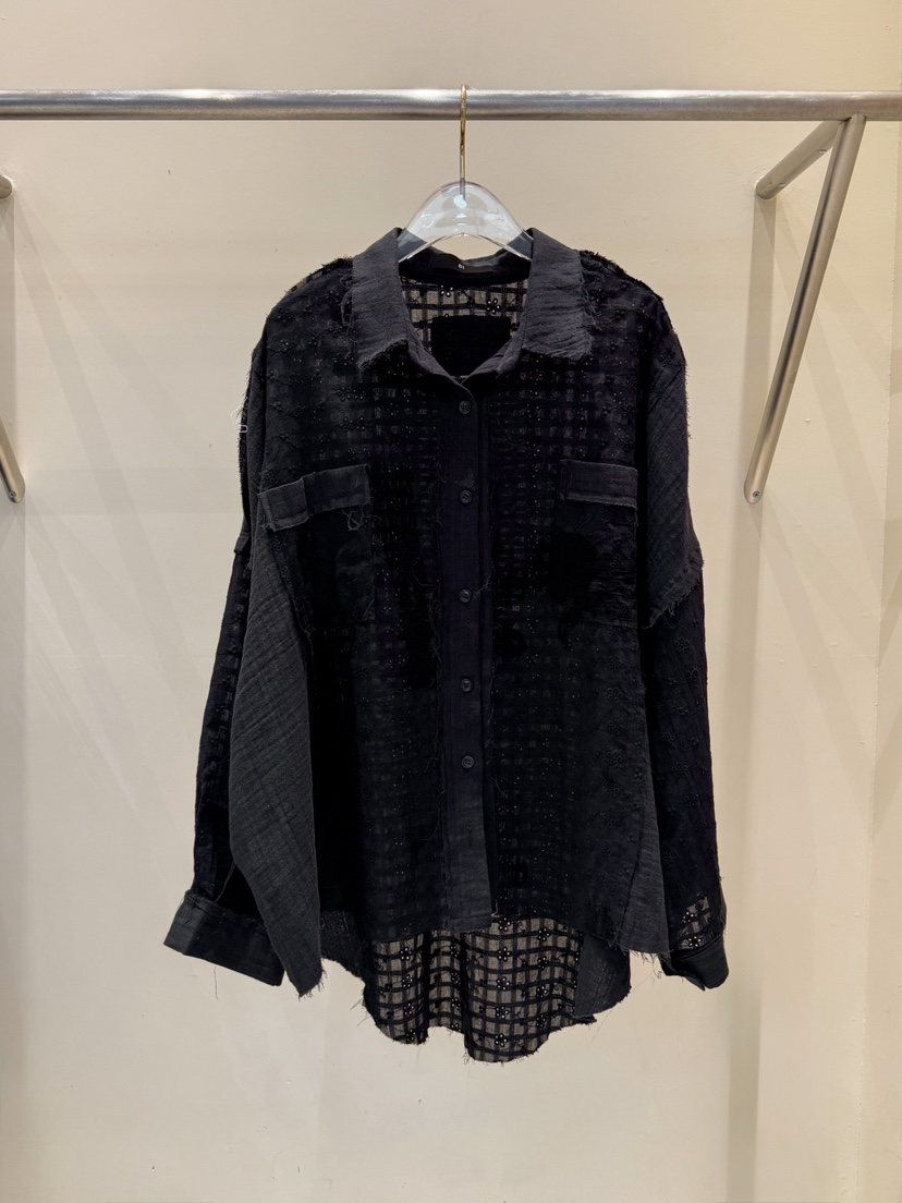 81 MARKET-L韓國直郵實拍女裝新款26春夏休閑襯衫蕾絲衫81 MARKET-L襯衫/蕾絲衫圖色2