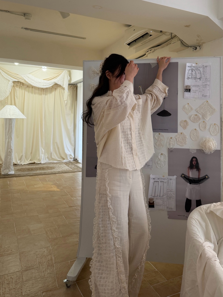 81 MARKET-L韓國代購女裝新品熱賣時尚人氣職業26春夏休閑褲81 MARKET-L休閑褲