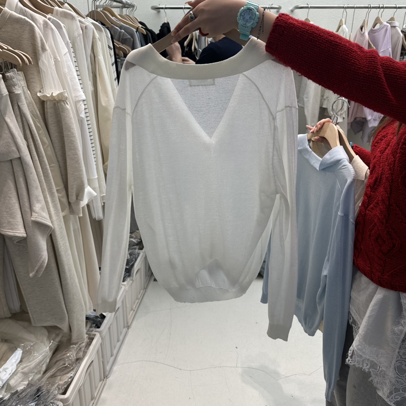 HUMMING BIRD韓國直郵女裝新品推薦熱賣26春夏針織衫V領HUMMING BIRD針織衫