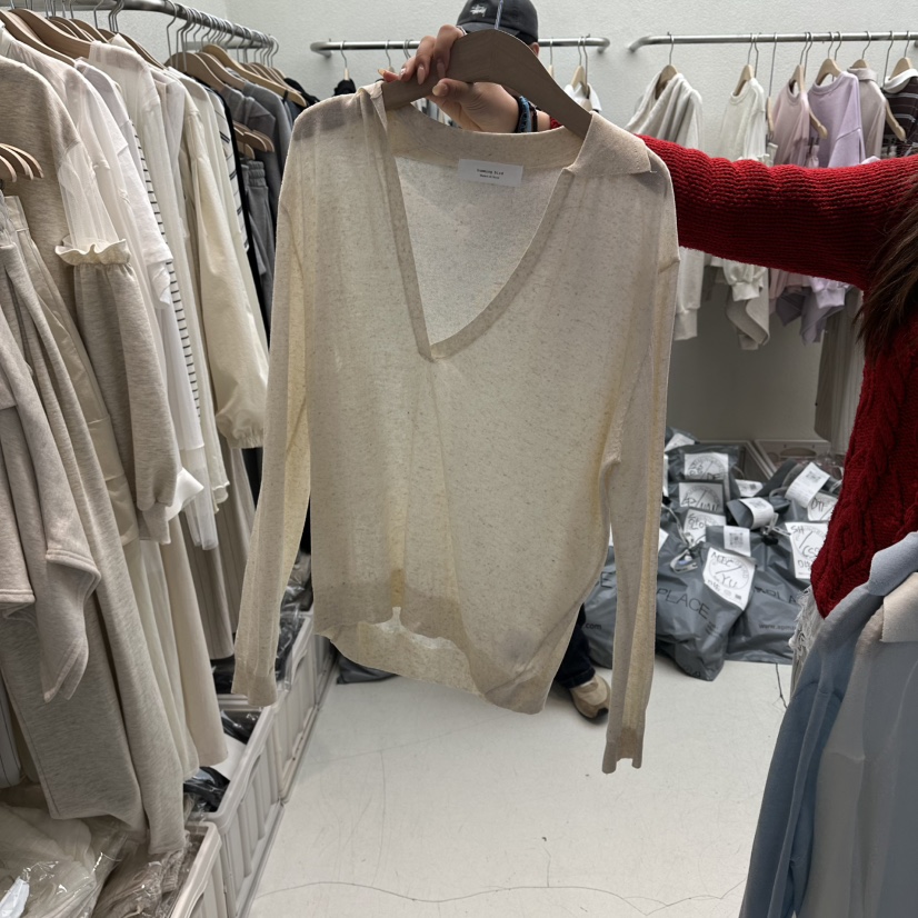 HUMMING BIRD韓國直郵女裝新品推薦熱賣26春夏針織衫V領HUMMING BIRD針織衫圖色2