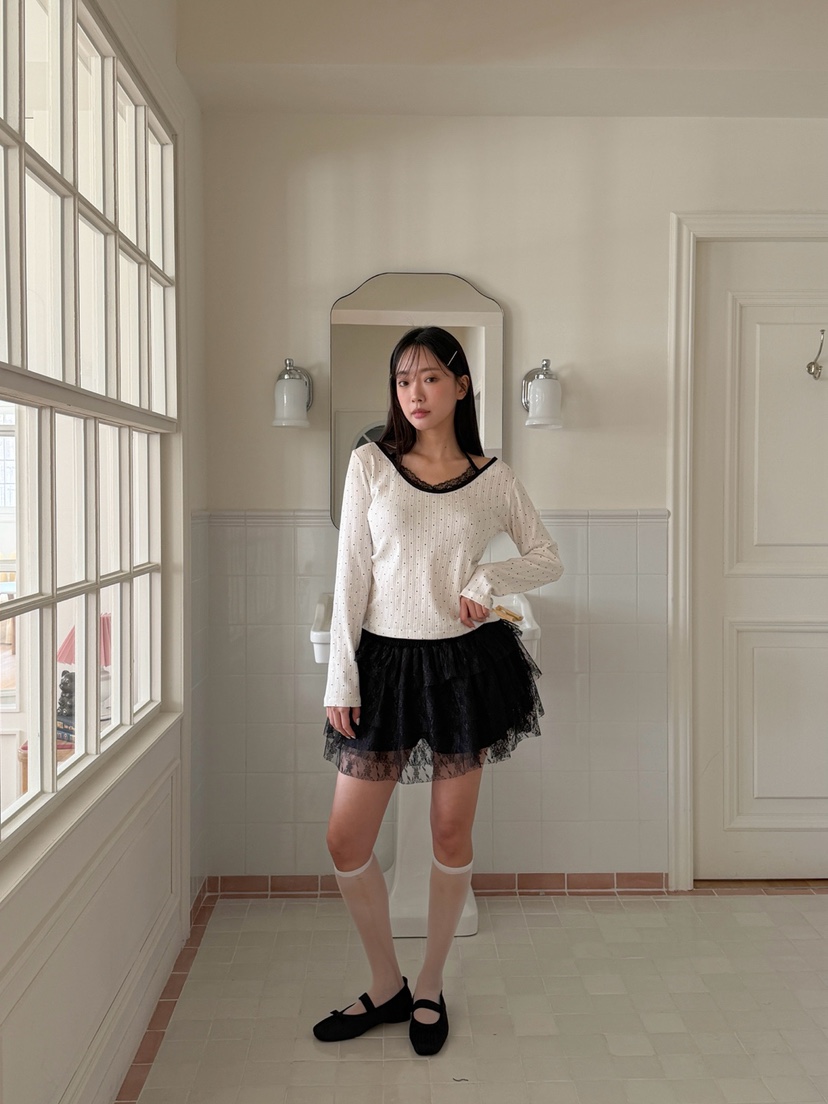 MORE THAN-P韓國東大門代購女士新款26春夏長袖T恤假兩件MORE THAN長袖T恤