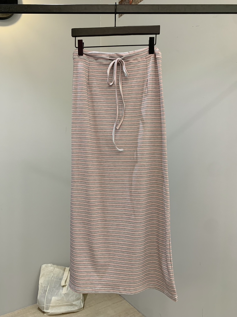 SOFTNESS韓國直郵女士新款休閑職業人氣時尚推薦長裙條紋Softness/Cosmic長裙圖色1