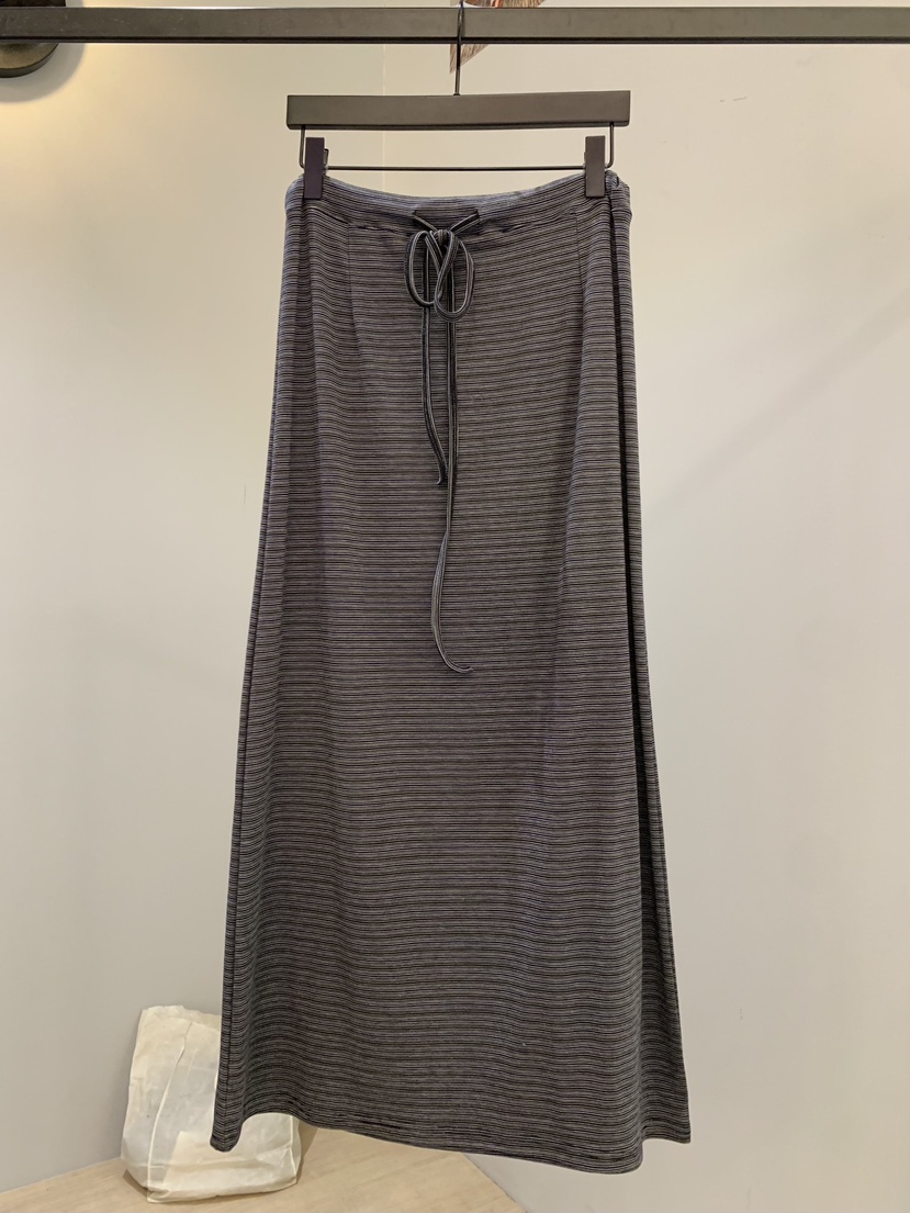 SOFTNESS韓國直郵女士新款休閑職業人氣時尚推薦長裙條紋Softness/Cosmic長裙圖色2