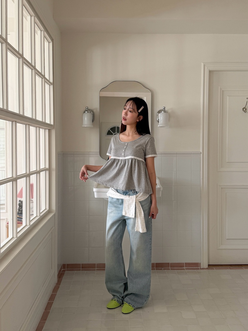 MORE THAN-P韓國代購女士新款推薦職業人氣26春夏休閑T恤MORE THANT恤