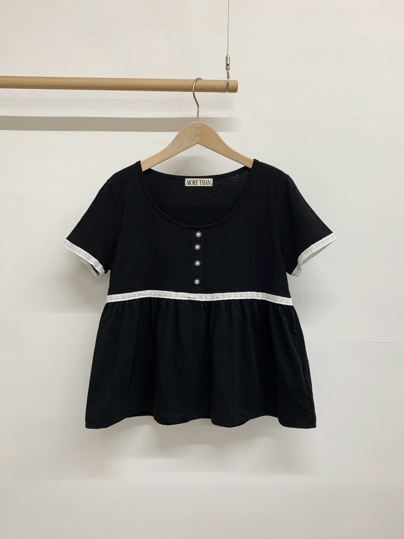 MORE THAN-P韓國代購女士新款推薦職業人氣26春夏休閑T恤MORE THANT恤圖色3