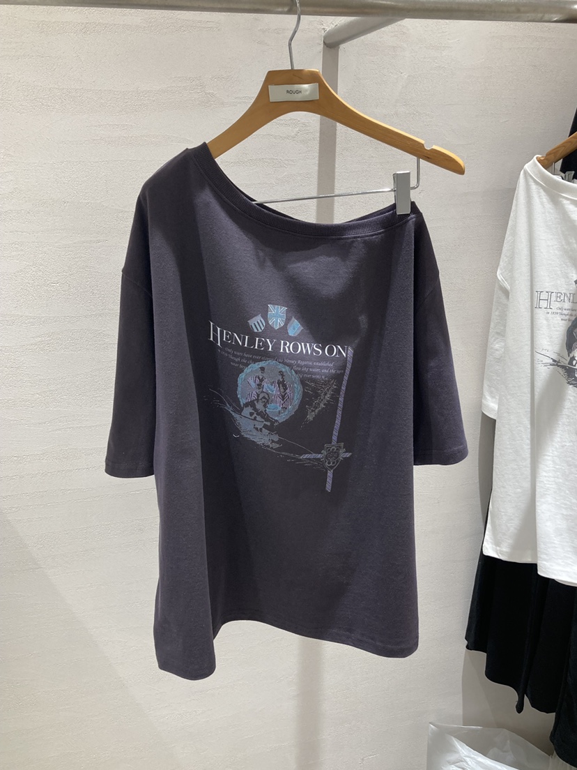 ROUGH韓國直郵女士新品26春夏職業熱賣推薦人氣時尚休閑T恤ROUGHT恤圖色1