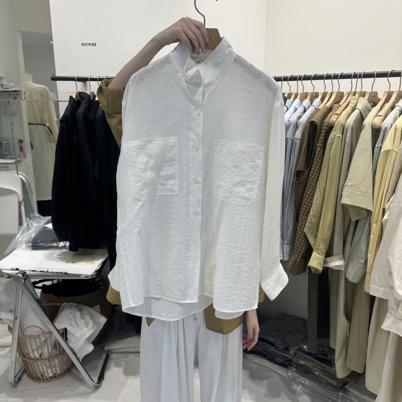 MOWER韓國東大門代購女裝新款時尚休閑職業人氣襯衫蕾絲衫MOWER襯衫/蕾絲衫圖色1