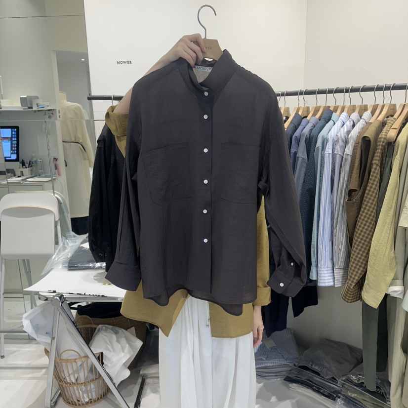 MOWER韓國東大門代購女裝新款時尚休閑職業人氣襯衫蕾絲衫MOWER襯衫/蕾絲衫圖色3