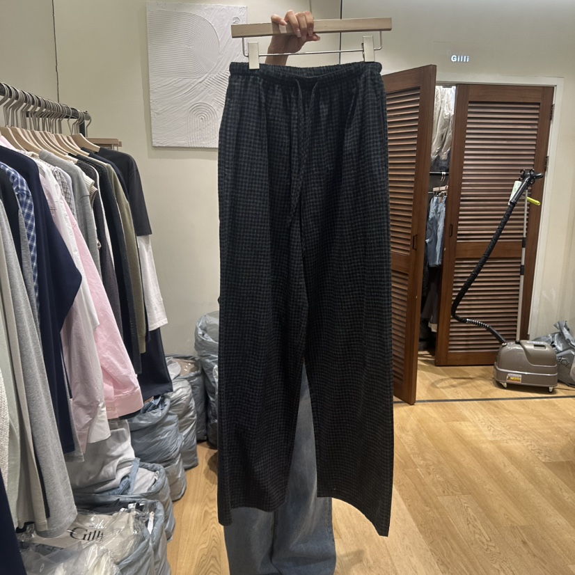 GILLI韓國代購女裝新款時尚人氣熱賣26春夏推薦職業休閑褲GILLI休閑褲圖色2黑色