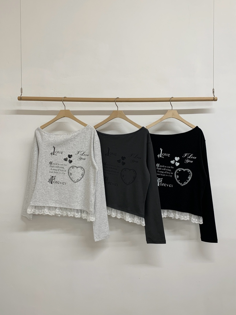 MORE THAN-P韓國直郵女裝新款推薦人氣休閑長袖T恤假兩件MORE THAN長袖T恤