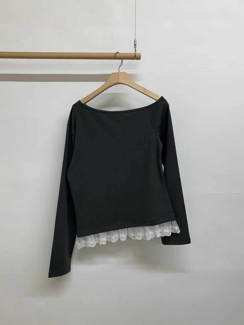 MORE THAN-P韓國直郵女裝新款推薦人氣休閑長袖T恤假兩件MORE THAN長袖T恤