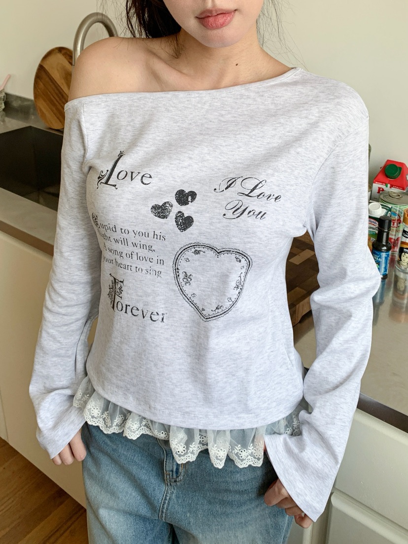 MORE THAN-P韓國直郵女裝新款推薦人氣休閑長袖T恤假兩件MORE THAN長袖T恤