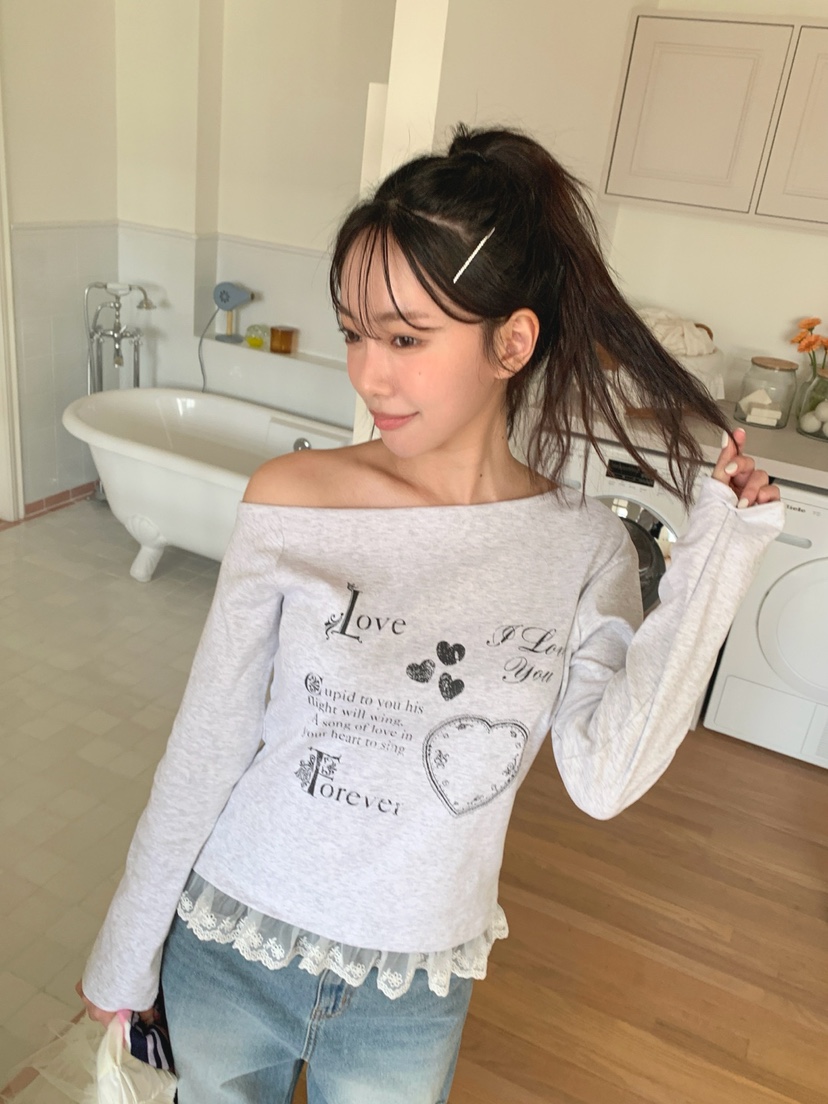 MORE THAN-P韓國直郵女裝新款推薦人氣休閑長袖T恤假兩件MORE THAN長袖T恤