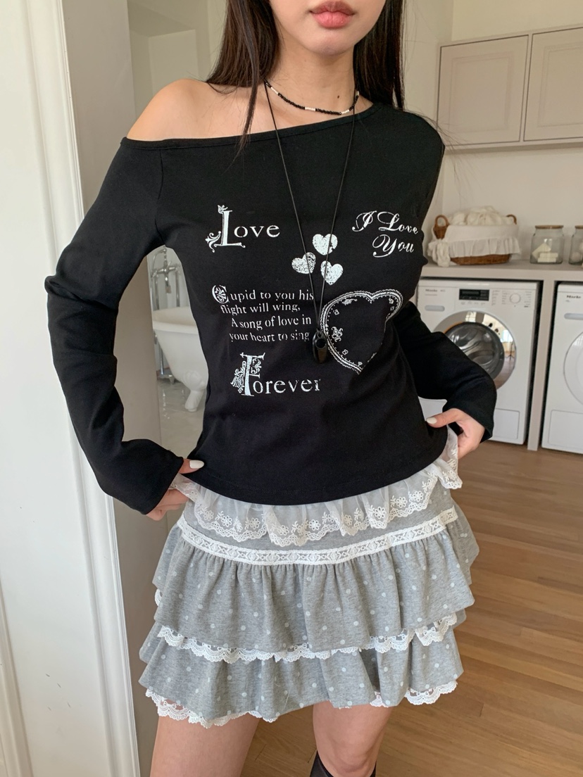 MORE THAN-P韓國直郵女裝新款推薦人氣休閑長袖T恤假兩件MORE THAN長袖T恤