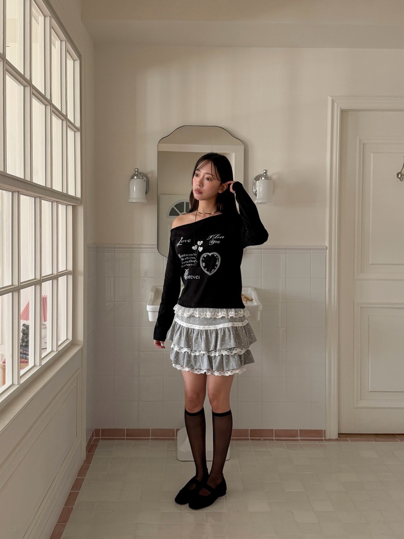 MORE THAN-P韓國直郵女裝新款推薦人氣休閑長袖T恤假兩件MORE THAN長袖T恤