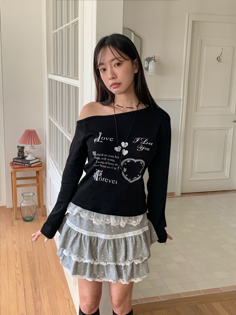 MORE THAN-P韓國直郵女裝新款推薦人氣休閑長袖T恤假兩件MORE THAN長袖T恤