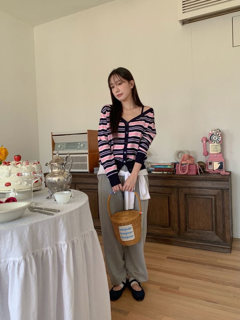 MORE THAN-P韓國東大門直郵女裝新品職業26春夏針織衫開衫MORE THAN針織衫