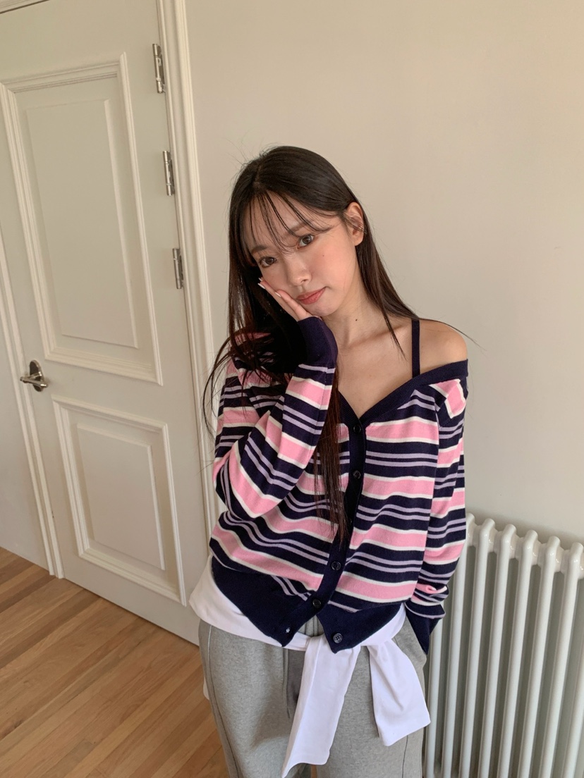 MORE THAN-P韓國東大門直郵女裝新品職業26春夏針織衫開衫MORE THAN針織衫