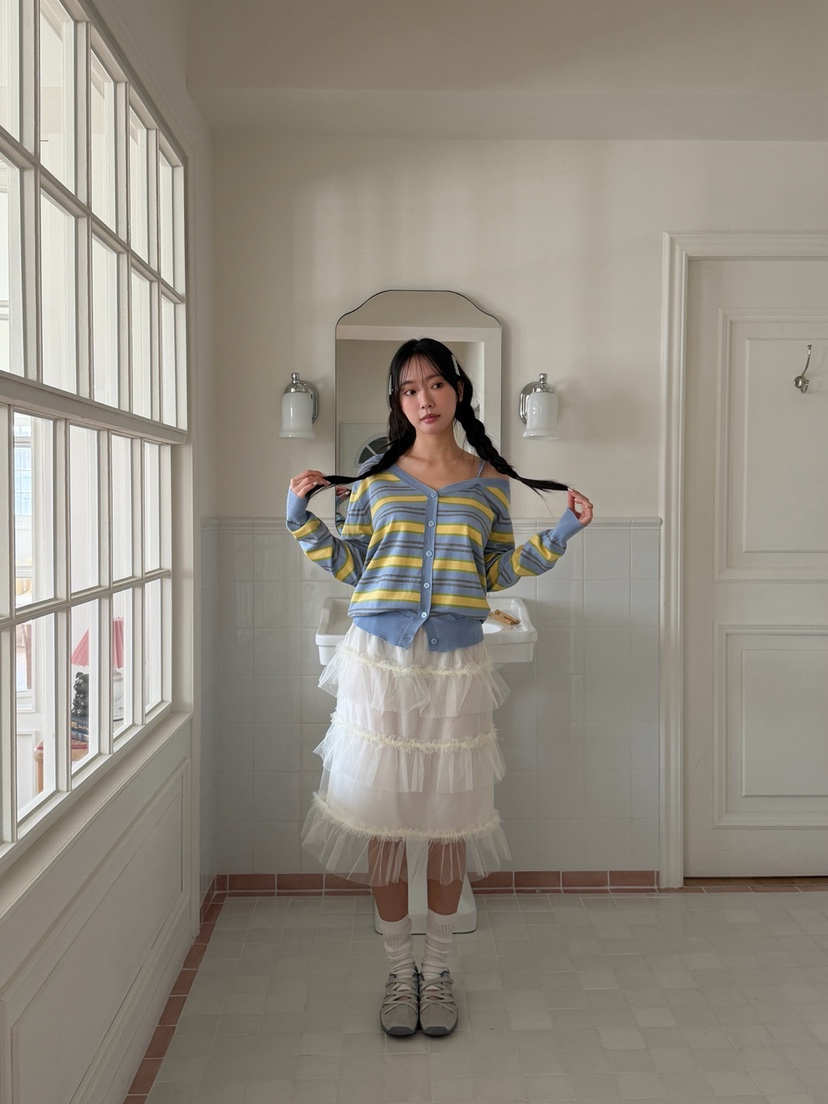 MORE THAN-P韓國東大門直郵女裝新品職業26春夏針織衫開衫MORE THAN針織衫