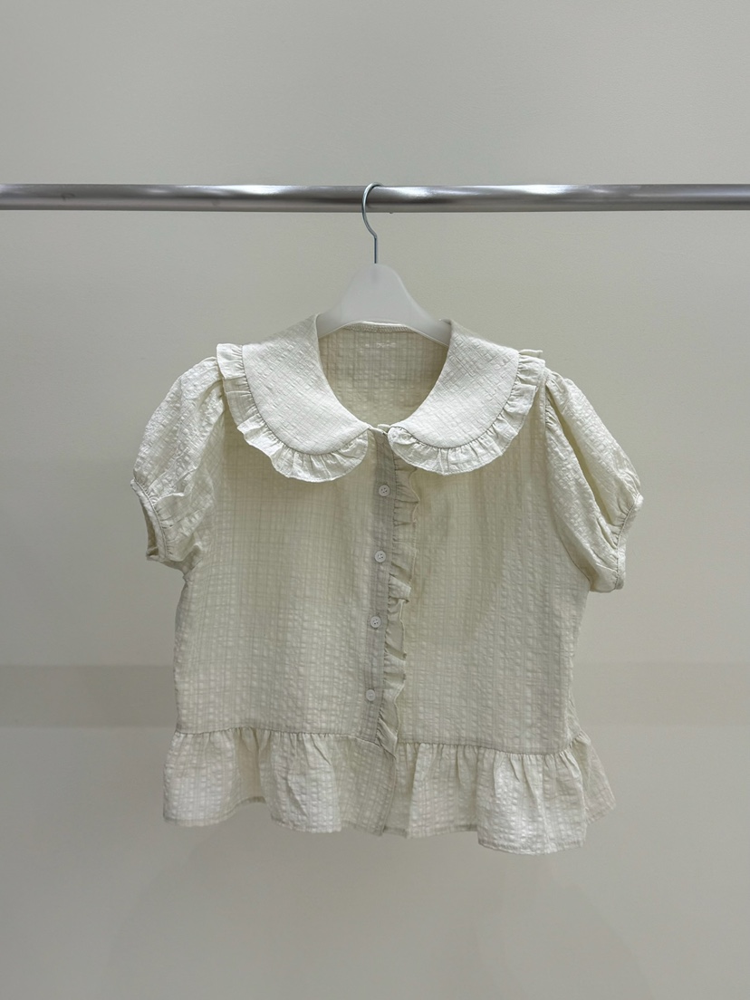 Ccds韓國直郵女士新品時尚熱賣26春夏職業人氣襯衫蕾絲衫Ccds襯衫/蕾絲衫圖色1