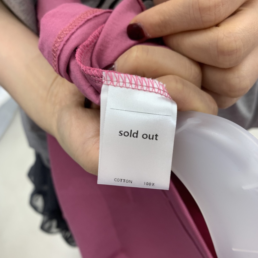 SOLD OUT韓國代購女士新品時尚26春夏人氣休閑職業T恤棉質SOLD OUTT恤