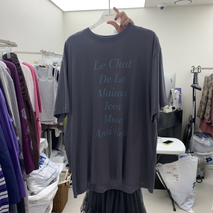 SOLD OUT韓國代購女士新品時尚26春夏人氣休閑職業T恤棉質SOLD OUTT恤圖色4